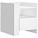 Lusso Casadino -  Comodino Bianco 45x50x50 Cm In Truciolato - Foto miniatura 1