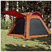 Tenda Campeggio 4 Persone Grigio e Arancione Impermeabile - Foto miniatura 2