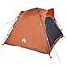 Tenda Campeggio 4 Persone Grigio e Arancione Impermeabile - Foto miniatura 6