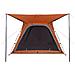 Tenda Campeggio 4 Persone Grigio e Arancione Impermeabile - Foto miniatura 8
