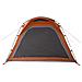 Tenda Campeggio 4 Persone Grigio e Arancione Impermeabile - Foto miniatura 9