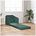 Divano Letto 2-in-1 Verde Scuro 65x80x83 cm Velluto - Foto miniatura 3