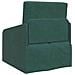 Divano Letto 2-in-1 Verde Scuro 65x80x83 cm Velluto - Foto miniatura 7
