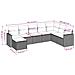 Set Divano da Giardino 8 pz con Cuscini Beige in Polyrattan - Foto miniatura 3