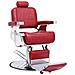 Poltrona Da Barbiere Rossa 68x69x116 Cm In Similpelle - Foto miniatura 2