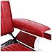 Poltrona Da Barbiere Rossa 68x69x116 Cm In Similpelle - Foto miniatura 5