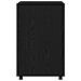 Armadietto Roulante Nero Rovere 60x48x81 cm Legno Ingegnerizzato - Foto miniatura 8