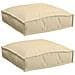 Cuscino per seduta pallet 2 pcs Beige 40 x 40 x 8 cm - Foto miniatura 1