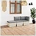 Lusso Casadino -  Set Divani Da Giardino Su Pallet 3 Pz Con Cuscini Legno Abete - Foto miniatura 8