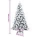 Albero di Natale Artificiale Snodato Foderato di Neve Bianco - Foto miniatura 9