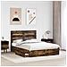 Letto con Contenitore con testiera Rovere fumé 140 x 200 cm - Foto miniatura 3
