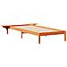 Letto con Tavolini Laterali Marrone cerato 80 x 220 cm - Foto miniatura 1