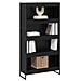 Armadio per Libri 2 pcs Rovere Nero 80 x 30 x 155 cm - Foto miniatura 3
