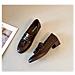 Mocassini Slip-on Con Tacco Chunky Da Donna: Scarpe Classiche Eleganti E Confortevoli Brown 37 - Foto miniatura 1