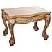 Tavolino In Legno Marrone Fatto A Mano 59x43x41h - Foto miniatura 1