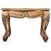 Tavolino In Legno Marrone Fatto A Mano 59x43x41h - Foto miniatura 2
