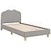 Struttura letto bambini con testata Grigio chiaro 90 x 190 cm - Foto miniatura 1