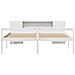 Letto Libreria senza Materasso Bianco 200x200 cm Legno di Pino - Foto miniatura 4