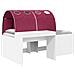 Letto con Tunnel 4 pcs Bianco e Rosso Legno ingegnerizzato - Foto miniatura 1