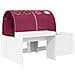 Letto con Tunnel 4 pcs Bianco e Rosso Legno ingegnerizzato - Foto miniatura 3