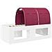 Letto con Tunnel 4 pcs Bianco e Rosso Legno ingegnerizzato - Foto miniatura 8