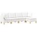 Set di divani modulari con spazio di archiviazione 5 pcs Bianco - Foto miniatura 1