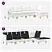 Set di divani modulari con spazio di archiviazione 5 pcs Bianco - Foto miniatura 8