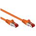ICOC CCA6F-020-OR - Cavo di rete Patch in CCA Schermato Cat. 6 Arancio F / UTP 2 m Bulk - Foto miniatura 2