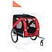 Rimorchio Da Bici Per Cani Rosso E Nero - Foto miniatura 7