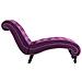 Poltrona Relax Viola In Velluto - Foto miniatura 6