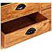 Libreria A 4 Ripiani 6 Cassetti 122x36x181cm Massello Di Mango - Foto miniatura 7