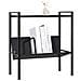Scaffale Libri 2 Ripiani Nero 52x28x59 cm Legno Multistrato - Foto miniatura 2