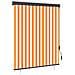 Tenda A Rullo Per Esterni 140x250 Cm Bianco E Arancione - Foto miniatura 1