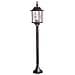 Lampioncino Paletto Da Esterno 1 Luce Nero Argento Ip43, Attacco E27 - Foto miniatura 1