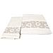 Set Asciugamano Copiola Salvietta Bagno In Spugna 100% Cotone Mod Amore Beige - Foto miniatura 1