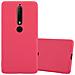 Custodia Compatibile Con Nokia 6 2018 / Nokia 6.1 In Candy Rosso - Coperchio Protettivo In Silicone Tpu Flessibile - Foto miniatura 1
