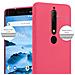 Custodia Compatibile Con Nokia 6 2018 / Nokia 6.1 In Candy Rosso - Coperchio Protettivo In Silicone Tpu Flessibile - Foto miniatura 5