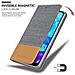 Custodia Compatibile Con Huawei Y5 2019 In Grigio Chiaro Marrone - Coperchio Protettiva Con Chiusura Magnetica, Funzione Stand E Tasca Per Le Carte - Foto miniatura 7