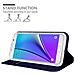 Custodia Compatibile Con Samsung Galaxy Note 5 In Classy Blu Scuro - Coperchio Protettiva Con Chiusura Magnetica, Funzione Stand E Tasca Per Le Carte - Foto miniatura 3