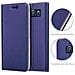 Custodia Compatibile Con Samsung Galaxy Note 5 In Classy Blu Scuro - Coperchio Protettiva Con Chiusura Magnetica, Funzione Stand E Tasca Per Le Carte - Foto miniatura 6