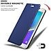 Custodia Compatibile Con Samsung Galaxy Note 5 In Classy Blu Scuro - Coperchio Protettiva Con Chiusura Magnetica, Funzione Stand E Tasca Per Le Carte - Foto miniatura 7