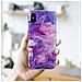 Cadorabo Custodia Compatibile Con Apple Iphone Xs Max In Marmo Rosa Viola No. 19 - Coperchio Protettivo In Silicone Tpu Con Motivo A Mosaico - Foto miniatura 7