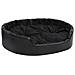 Lettino Per Cani Nero 99x89x21 Cm In Peluche E Similpelle - Foto miniatura 1