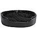 Lettino Per Cani Nero 99x89x21 Cm In Peluche E Similpelle - Foto miniatura 4