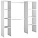 Elysee Armadio A Vista 6 Ripiani, 2 Barre Appendiabiti 198x40x180 Cm - Foto miniatura 5