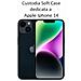 Custodia Tpu Silicone Cover Soft-case Per Apple Iphone 14 Blu - Foto miniatura 2