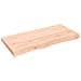 Piano per Tavolo 100x50x (2-6) cm in Rovere Massello Non Trattato - Foto miniatura 2