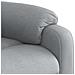 Poltrona Reclinabile In Tessuto Grigio Chiaro - Foto miniatura 4