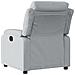 Poltrona Reclinabile In Tessuto Grigio Chiaro - Foto miniatura 9