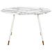Tavolo Da Pranzo Gutiere Marmo Bianco 120 Cm 70 Cm - Foto miniatura 2